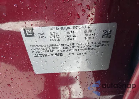 2014 Cadillac Ats Performance from USA, damaged, VIN 1G6AC5SX0E0186393